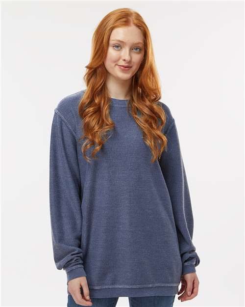 Boxercraft Unisex Corded Crewneck Sweatshirt D02