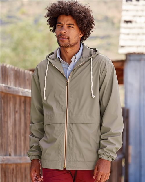 Weatherproof Unisex Vintage Hooded Rain Jacket 193910