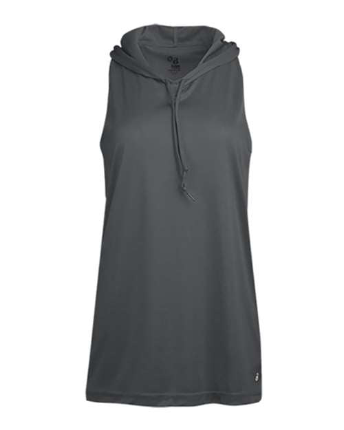 Badger Women's B-Core Racerback Hooded Tank Top 4111