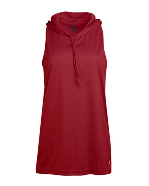 Badger Women's B-Core Racerback Hooded Tank Top 4111