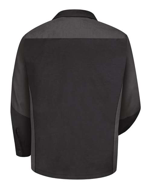 Red Kap Men's Tall Long Sleeve Automotive Crew Shirt SY10T