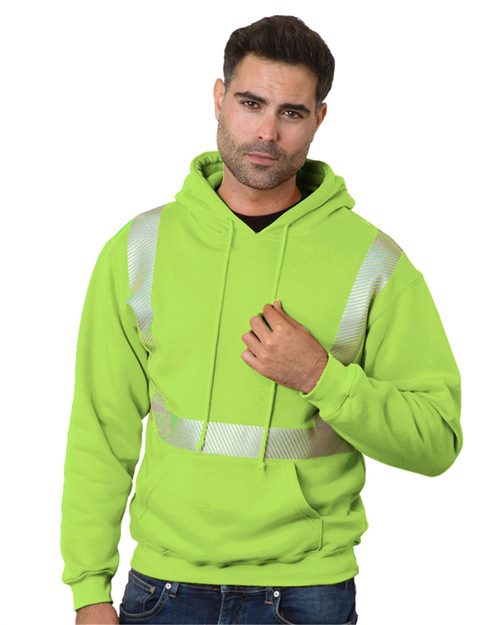 Bayside Unisex USA-Made High Visibility Hooded Sweatshirt 3739