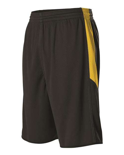 Alleson Athletic Men's Single Ply Reversible Basketball Shorts 589PSP