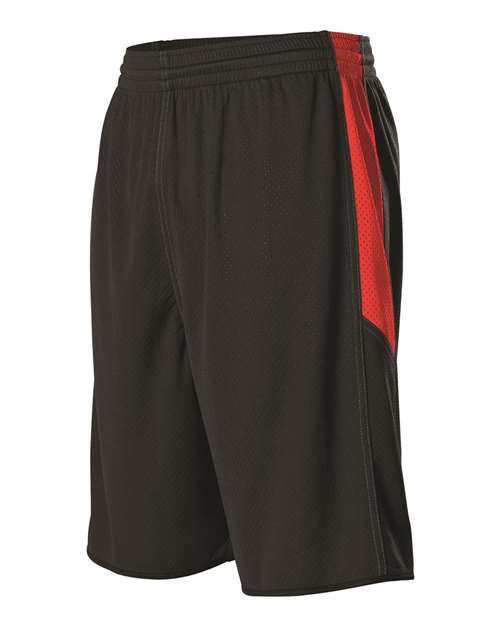 Alleson Athletic Men's Single Ply Reversible Basketball Shorts 589PSP
