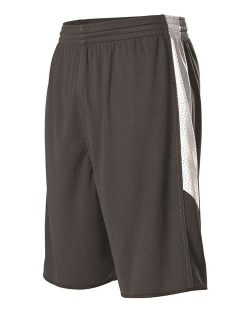 Alleson Athletic Men's Single Ply Reversible Basketball Shorts 589PSP