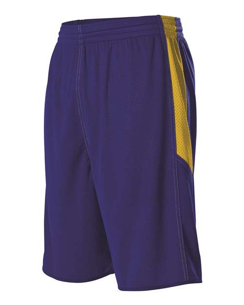 Alleson Athletic Men's Single Ply Reversible Basketball Shorts 589PSP