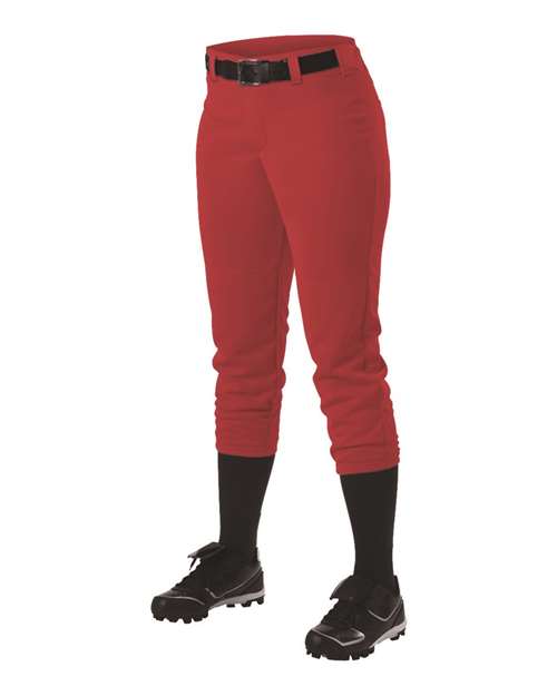 Alleson Athletic Girls' Fastpitch Softball Pants with Belt Loops 605PBWY