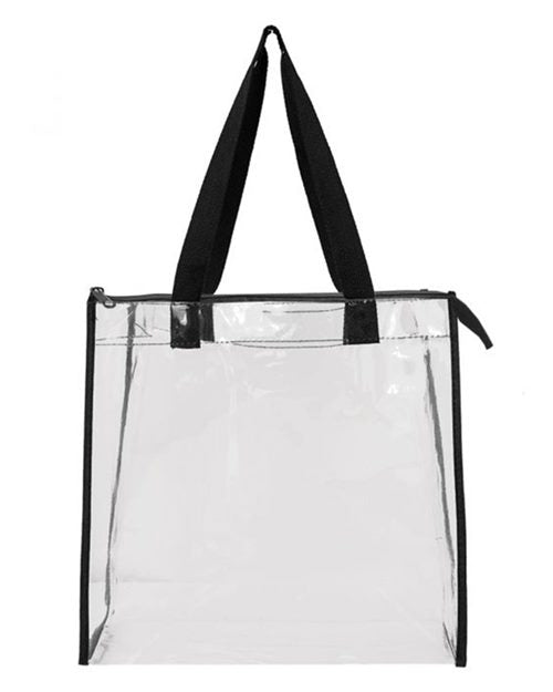OAD OAD Clear Zippered Tote with Full Gusset OAD5006