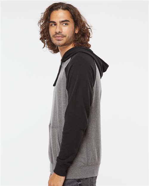 Independent Trading Co. Unisex Special Blend Raglan Hooded Sweatshirt PRM33SBP