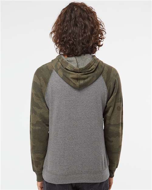 Independent Trading Co. Unisex Special Blend Raglan Hooded Sweatshirt PRM33SBP