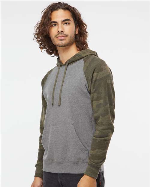 Independent Trading Co. Unisex Special Blend Raglan Hooded Sweatshirt PRM33SBP