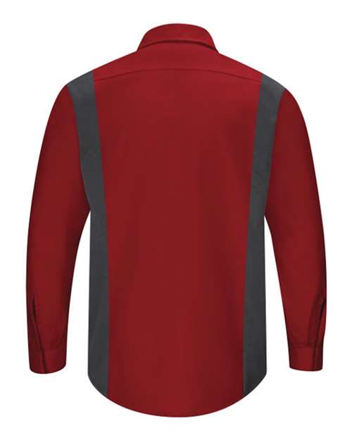 Red Kap Men's Performance Plus Long Sleeve Shirt with OilBlok Technology SY32