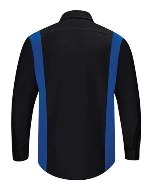 Red Kap Men's Performance Plus Long Sleeve Shirt with OilBlok Technology SY32