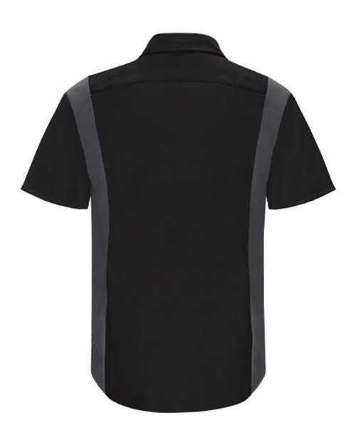 Red Kap Men's Tall Performance Plus Short Sleeve Shirt with Oilblok Technology SY42T