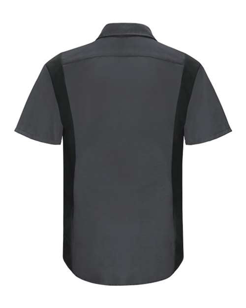 Red Kap Men's Tall Performance Plus Short Sleeve Shirt with Oilblok Technology SY42T