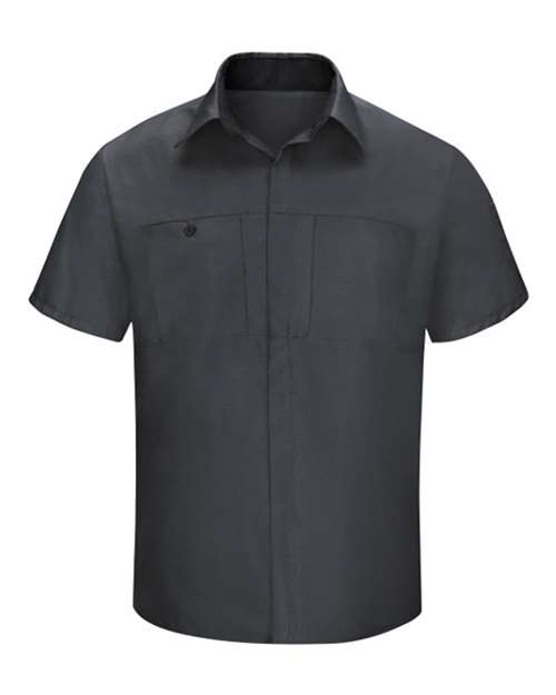 Red Kap Men's Tall Performance Plus Short Sleeve Shirt with Oilblok Technology SY42T