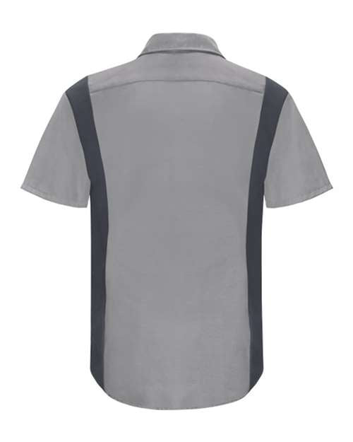 Red Kap Men's Tall Performance Plus Short Sleeve Shirt with Oilblok Technology SY42T
