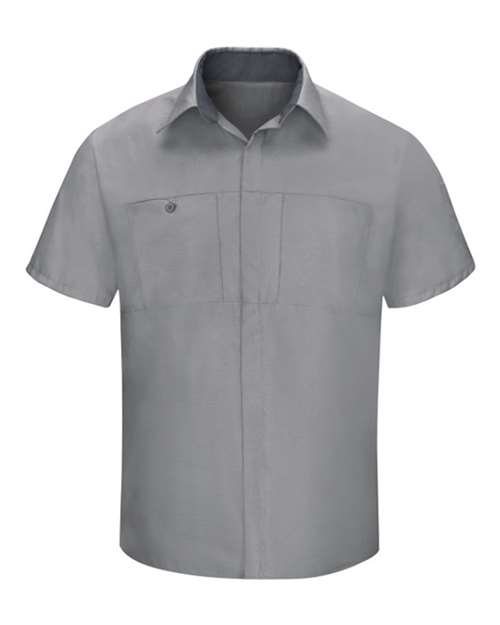 Red Kap Men's Tall Performance Plus Short Sleeve Shirt with Oilblok Technology SY42T