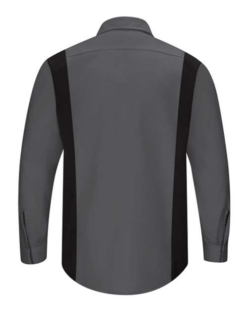 Red Kap Men's Tall Performance Plus Long Sleeve Shirt with OilBlok Technology SY32T