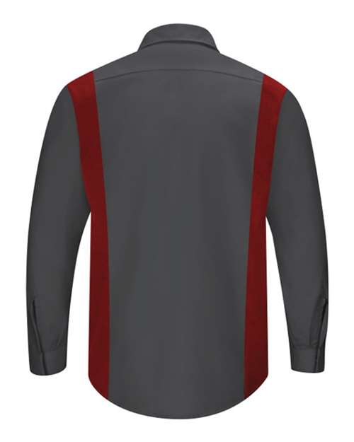 Red Kap Men's Tall Performance Plus Long Sleeve Shirt with OilBlok Technology SY32T