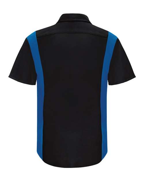 Red Kap Men's Performance Plus Short Sleeve Shirt With Oilblok Technology SY42