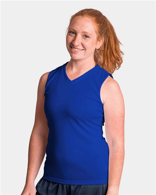 C2 Sport Women's Sleeveless V-Neck T-Shirt 5663