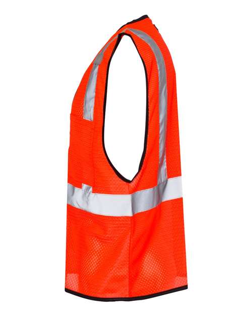 Kishigo Unisex Single Pocket Zipper Mesh Class 2 Vest 1519-1520