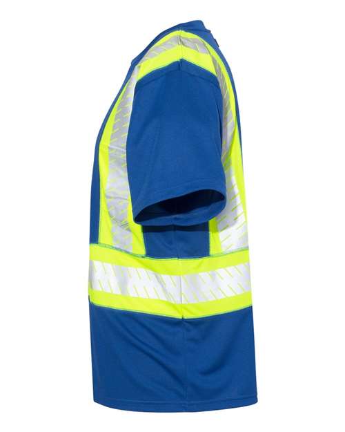 Kishigo Unisex EV Series® Enhanced Visibility Contrast Pocket T-Shirt B200-204