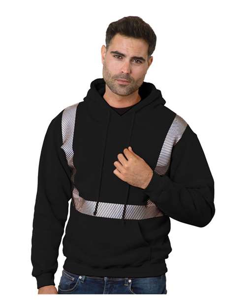 Bayside Unisex USA-Made High Visibility Hooded Sweatshirt 3739