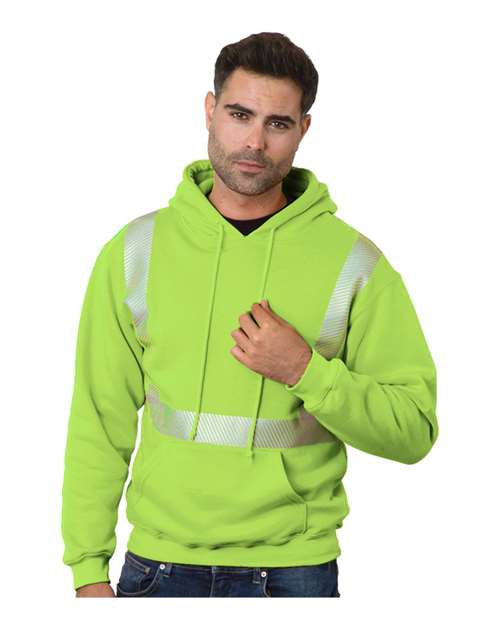 Bayside Unisex USA-Made High Visibility Hooded Sweatshirt 3739