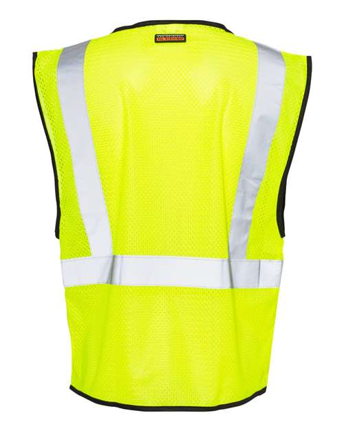Kishigo Unisex Zippered Mesh Economy Class 2 Vest 1547-1548