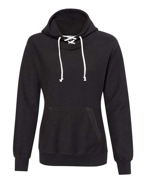 J. America Women’s French Terry Sport Lace Scuba Hooded Sweatshirt 8694