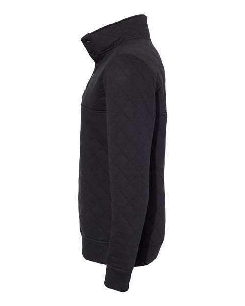 J. America Men's Quilted Half-Snap Pullover 8890