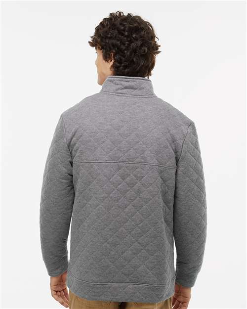 J. America Men's Quilted Half-Snap Pullover 8890
