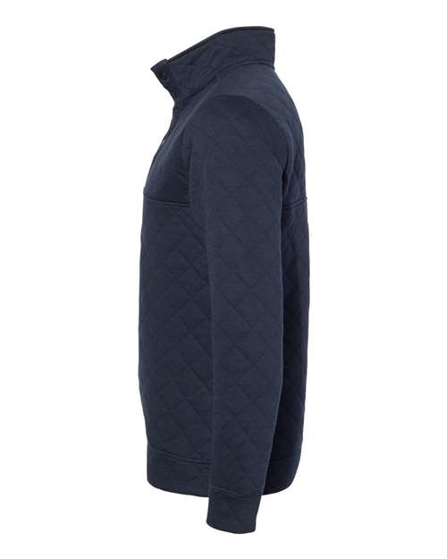 J. America Men's Quilted Half-Snap Pullover 8890