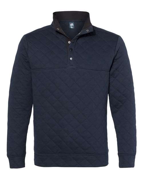 J. America Men's Quilted Half-Snap Pullover 8890