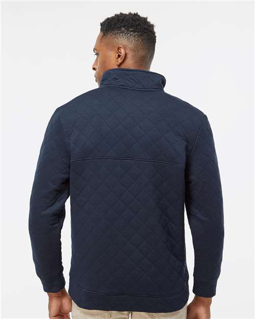J. America Men's Quilted Half-Snap Pullover 8890