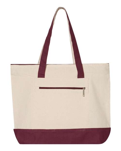 Q-Tees 19L Zippered Tote Q1300