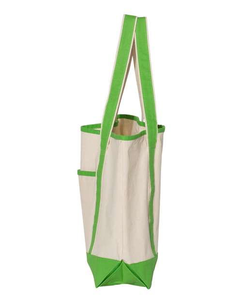 Q-Tees 34.6L Large Canvas Deluxe Tote Q1500