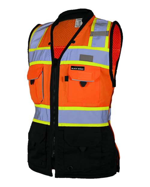 Kishigo Women's Premium Black Series® Heavy Duty Surveyors Vest S5021-5022
