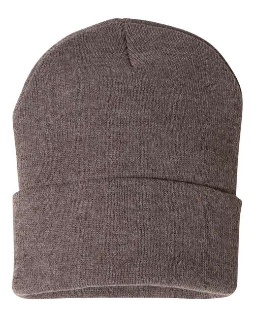 Sportsman 12" Solid Cuffed Beanie SP12