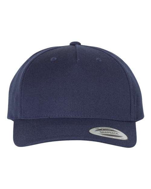 YP Classics Premium Five-Panel Curved Bill Snapback Cap 5789M