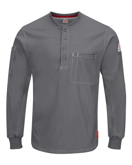 Bulwark Men's Tall iQ Series® Plus Long Sleeve Henley QT40T