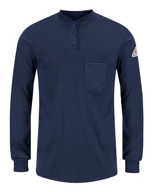 Bulwark Women's Long Sleeve Tagless Henley Shirt SEL3