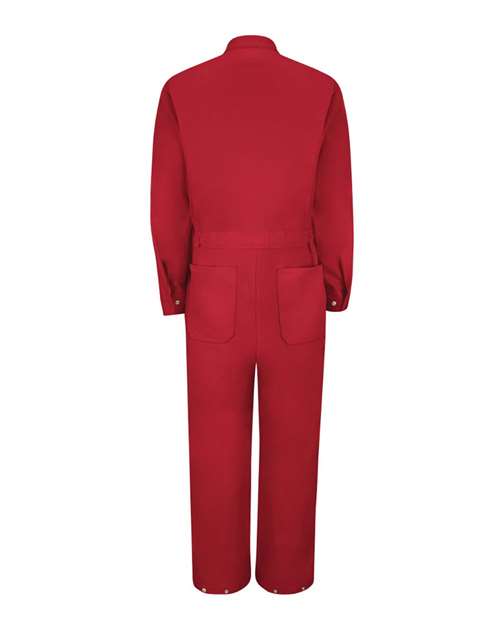 Red Kap Men's Extended Sizes Zip-Front Cotton Coverall CC18EXT