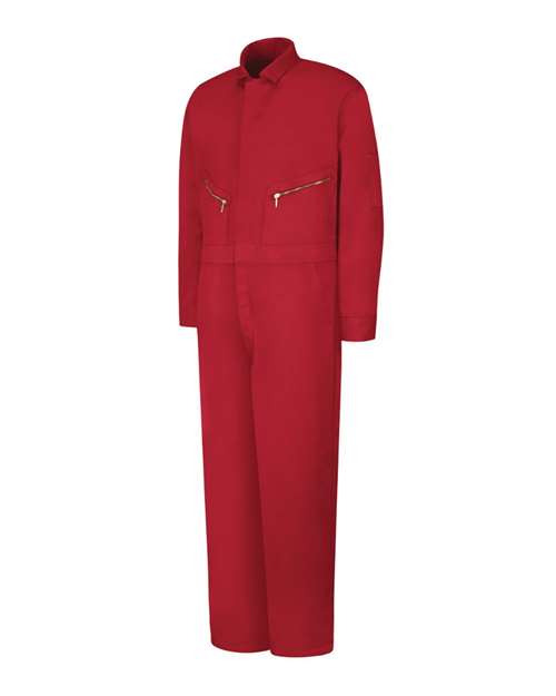 Red Kap Men's Extended Sizes Zip-Front Cotton Coverall CC18EXT