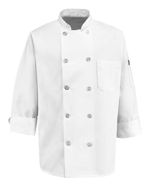 Chef Designs 100% Polyester Ten Pearl Button Chef Coat 0423