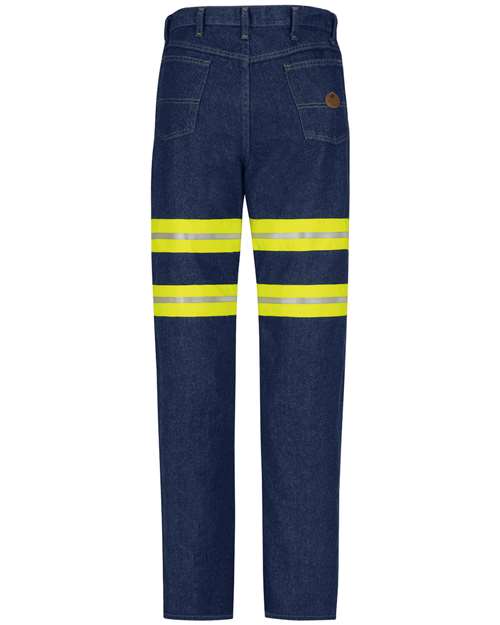 Red Kap Men's Enhanced Visibility Relaxed Fit Jeans PD60ED