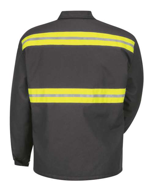 Red Kap Men's Tall Enhanced Visibility Perma-Lined Panel Jacket JT50ENT