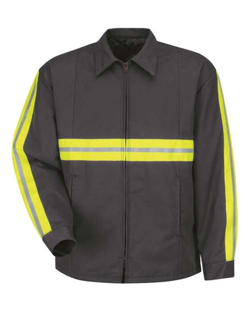 Red Kap Men's Tall Enhanced Visibility Perma-Lined Panel Jacket JT50ENT
